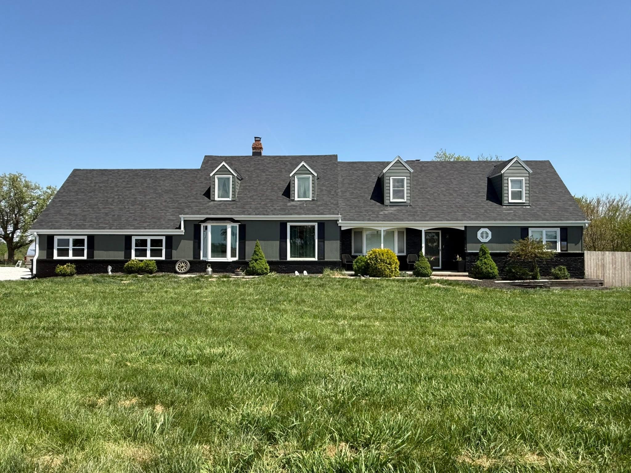 Residential roof after replacement